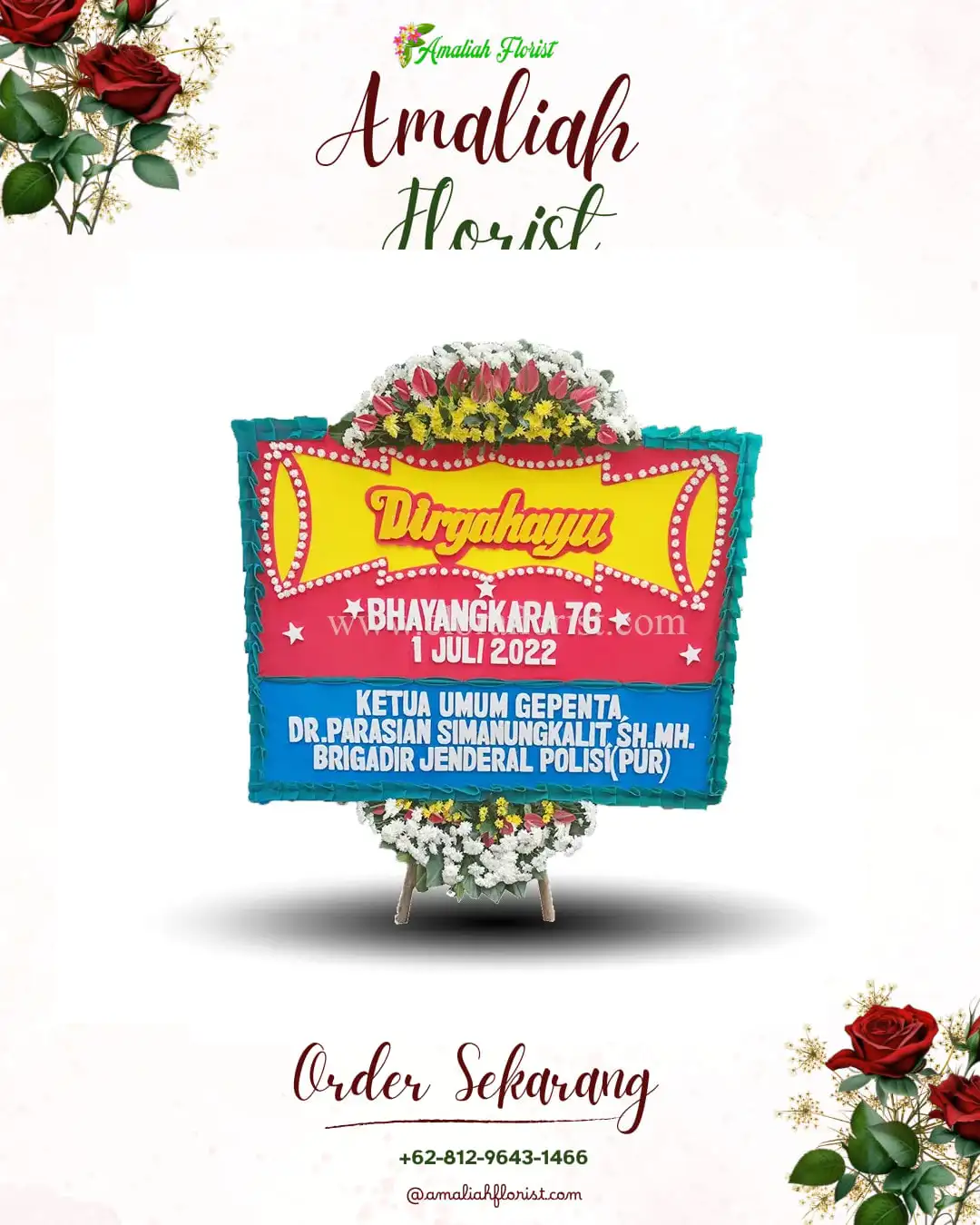 Papan Bunga HUT Ulang Tahun Ngada